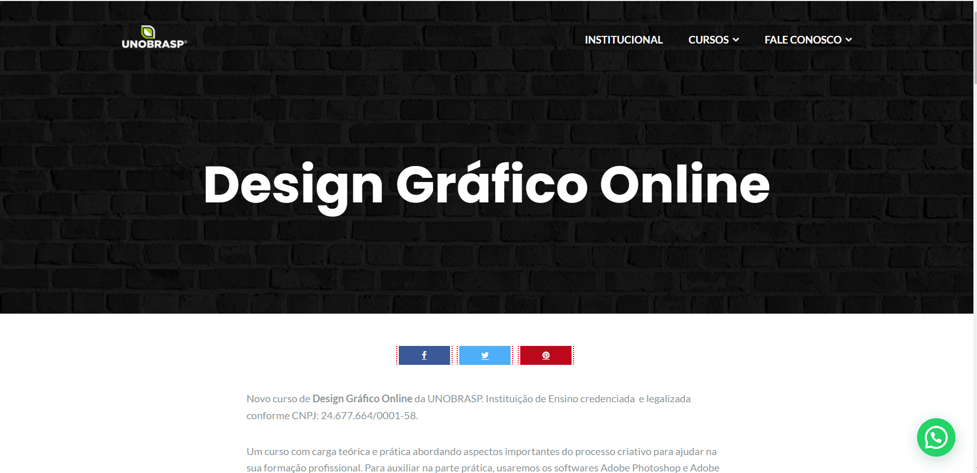 Curso de design gráfico Online